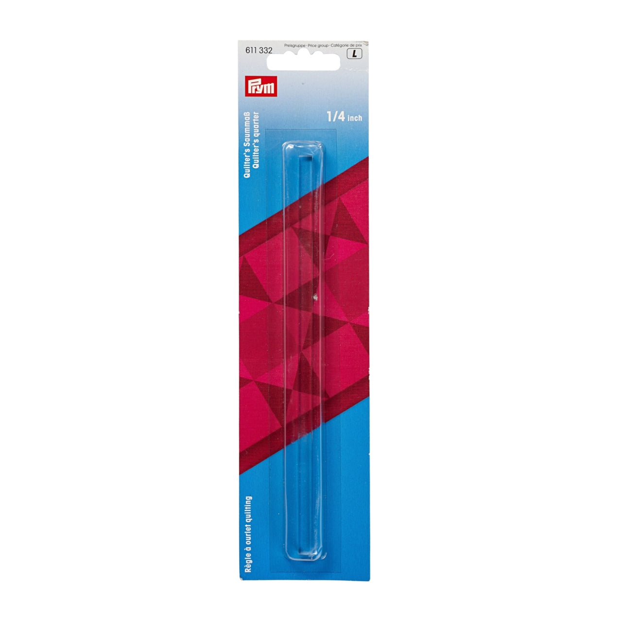 Prym 1/4" Quarter Inch Quilter's Rule 611332