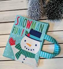 Moda Snow Day Snowman Fun Soft Book Winter Christmas Panel 20630 Children Child