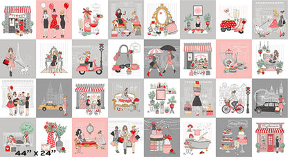 Makower Pamper 14 Designs and 2 Panels 100% Premium Cotton Fabric