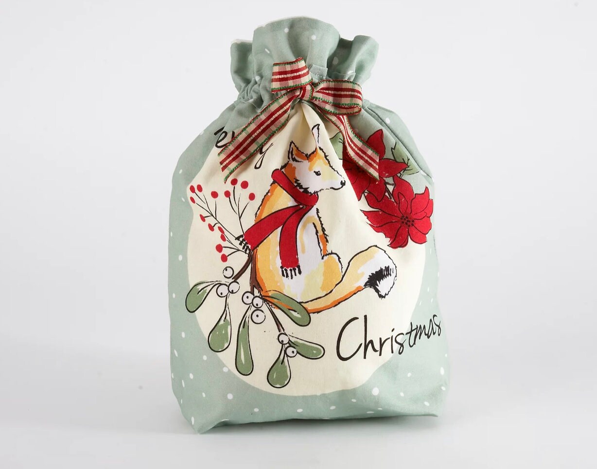 Craft Cotton Company Christmas Critters Gift Bag Panel 2796