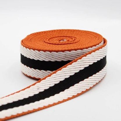 Herringbone Stripe Webbing 40mm Various Colours