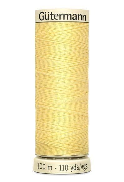 Gutermann Sew All Polyester Thread 100m 788988-578 578 Pale Yellow Sewing Machine Thread