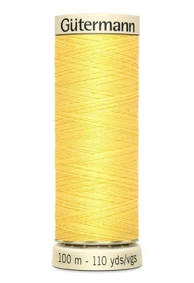 Gutermann Sew All Polyester Thread 100m 788988-852 852 Yellow Sewing Machine Thread