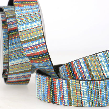 Multi Coloured Faux Leather Lined Backed Webbing 15mm 25mm 5 Designs