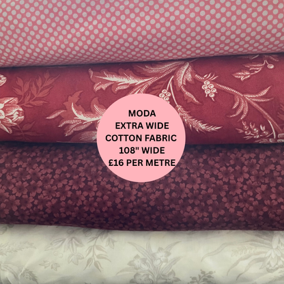 Moda Fabrics | Extra wide 108" Backing Fabric | Patchwork Quilting | 100% Cotton