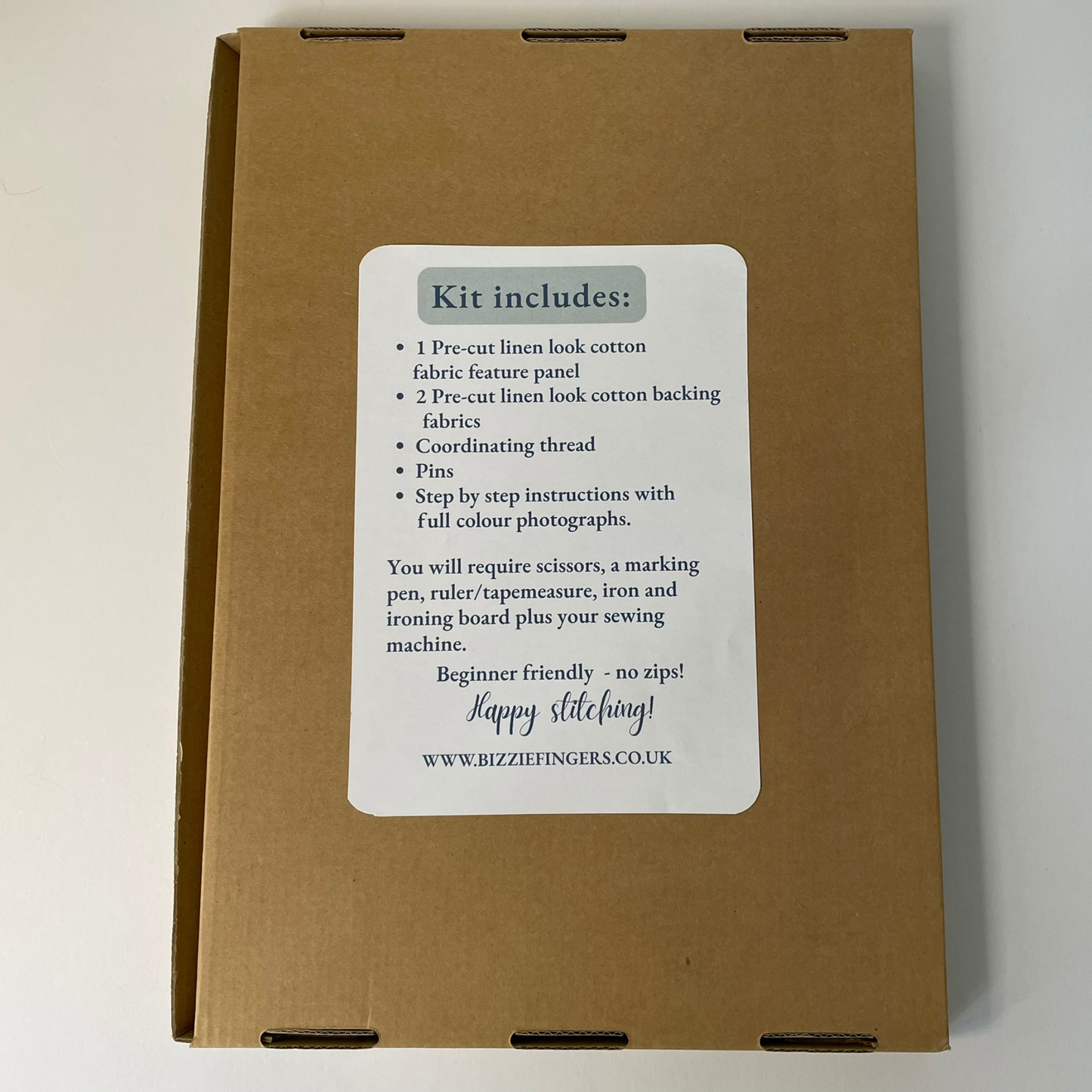 Sew Your Own Cushion Cover | 6 Different Kits | Beginner Sewing Kit | Premium Cotton Fabric | Full Instructions Included (Copy) (Copy)