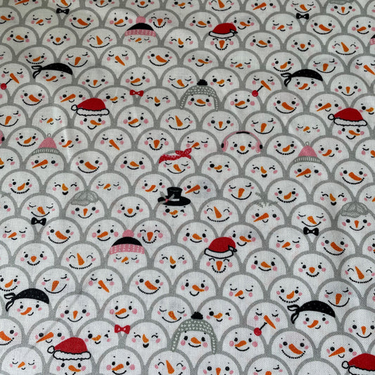 Crafty Fabrics Christmas Snowman 100% Craft Cotton Fabric