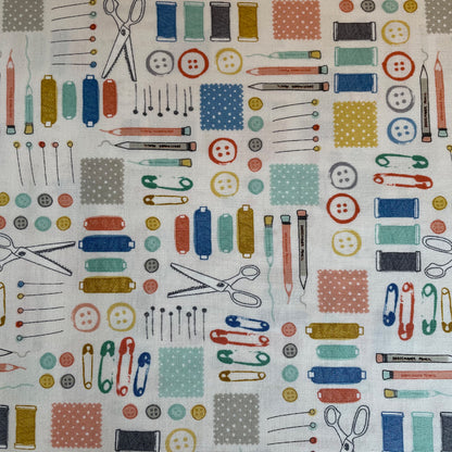 Makower Handmade Haberdashery Sewing Quilting 100% Premium Cotton Fabric