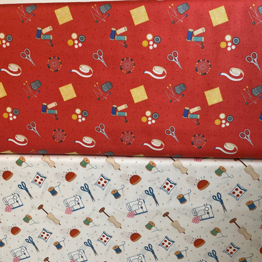 Lewis & Irene Haberdashery Sewing Quilting 100% Premium Cotton Fabric