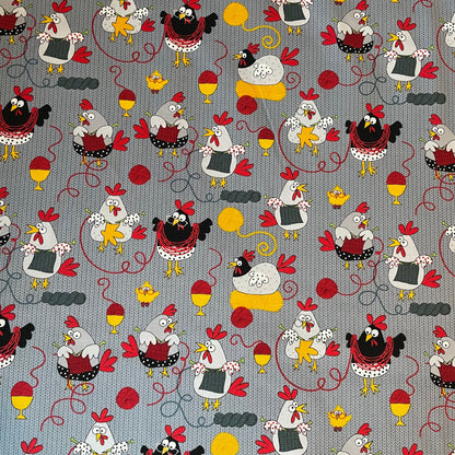 Timeless Treasures Knitting Yarn Wool  Sewing Quilting 100% Premium Cotton Fabric