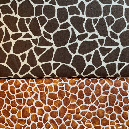 EQS Bungle Jungle & Makower Around The World Giraffe Sewing Quilting 100% Premium Cotton Fabric