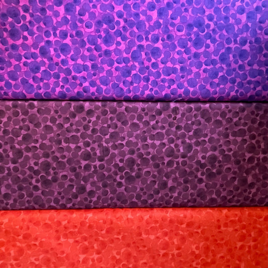 Lewis & Irene Bumbleberries Purple Red Violet Sewing Quilting 100% Premium Cotton Fabric