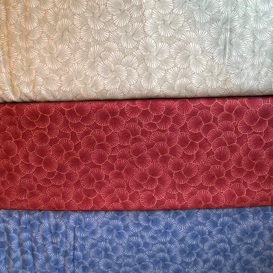 Timeless Treasures Sakura Metallic 3 Colours Sewing Quilting 100% Premium Cotton Fabric