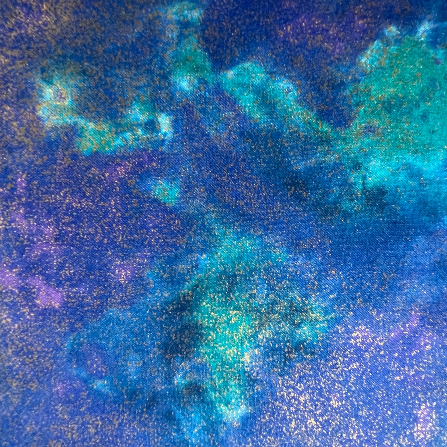 Timeless Treasures Peacock & Island Metallic Blue Sewing Quilting 100% Premium Cotton Fabric