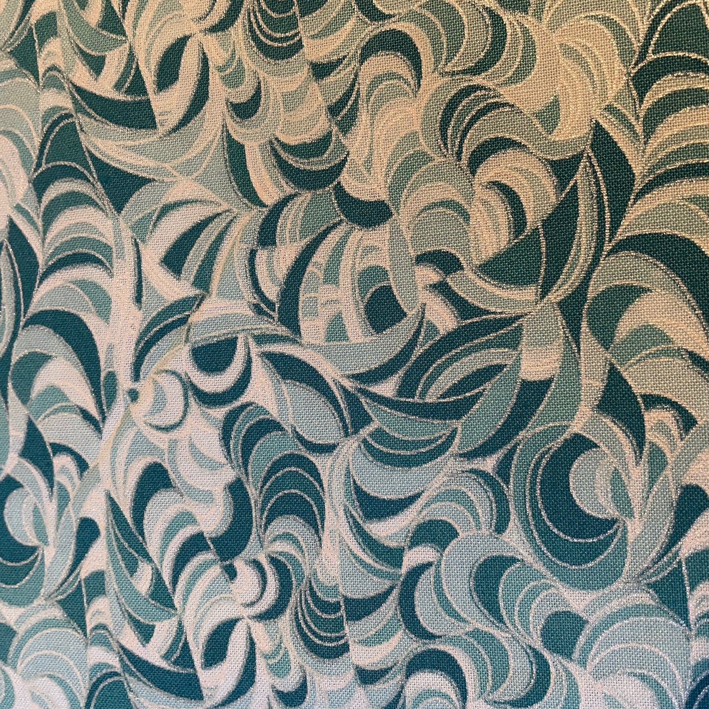 Littondale Metallic Silver on Purple, Green, Red, Turquoise Quilting 100% Premium Cotton Fabric