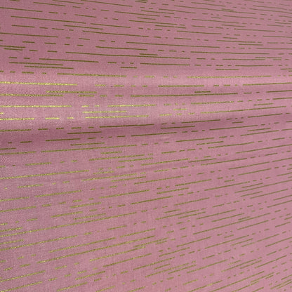 Makower Metallic Stars, Moon & Broken Line  Quilting 9 Designs 100% Premium Cotton Fabric