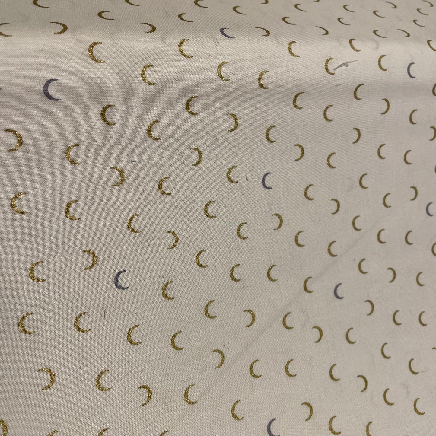 Makower Metallic Stars, Moon & Broken Line  Quilting 9 Designs 100% Premium Cotton Fabric