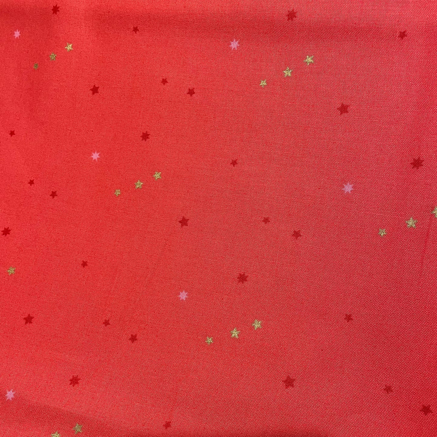 Makower Metallic Stars, Moon & Broken Line  Quilting 9 Designs 100% Premium Cotton Fabric