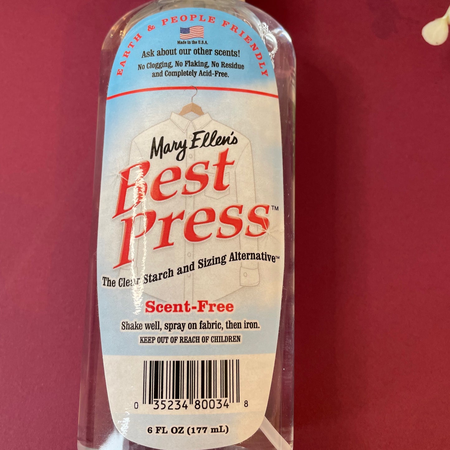 Mary Ellen's Best Press The Clear Starch and Sizing Alternative