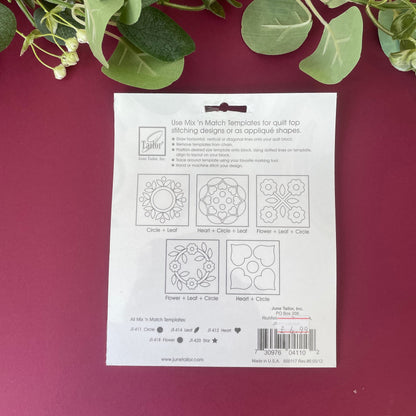 Mix and Match Templates for Quilters by J Taylor