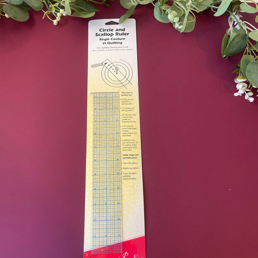 Circle and Scallop Ruler by Sew Easy