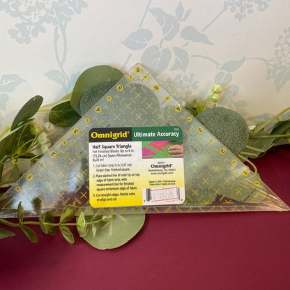 Omnigrid Half Square Trindle Grid Ruler