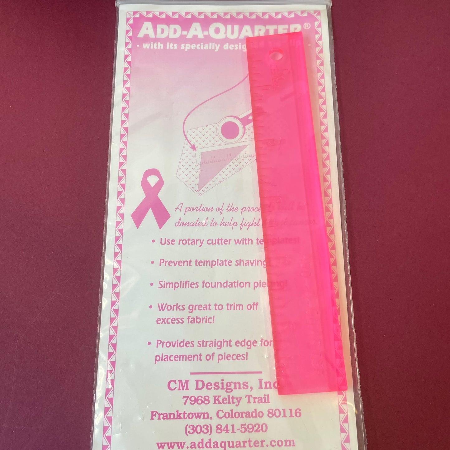 Add-A-Quarter Quarter Inch Rule