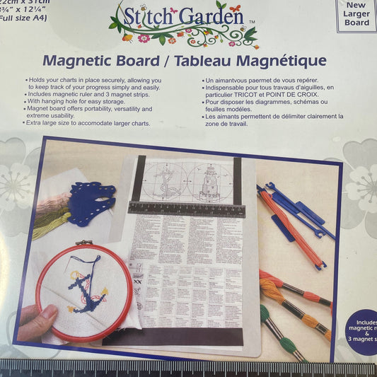 Stitch Garden Magnetic Board A4 Size Embroidery Cross Stitch Knitting Patterns