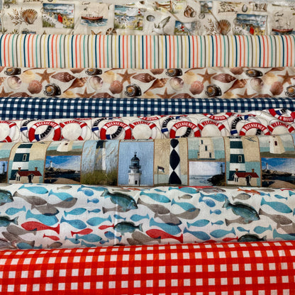 Stof Bord de Mer 7 Seaside Quilting 100% Premium Cotton Fabric