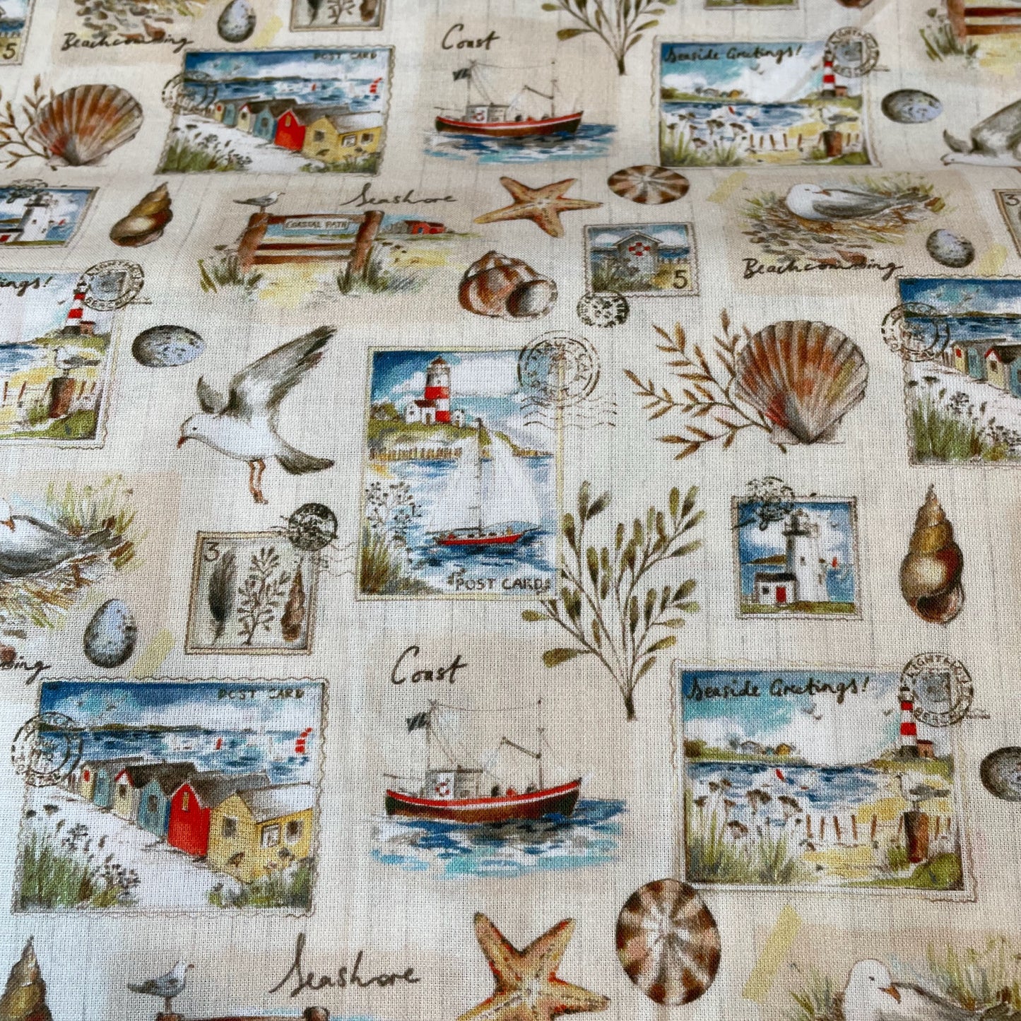 Stof Bord de Mer 7 Seaside Quilting 100% Premium Cotton Fabric