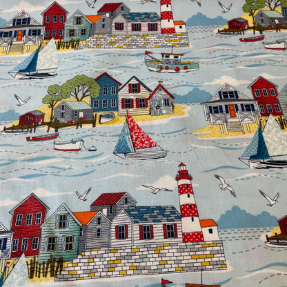 Makower Sail Away Seaside Quilting 8 Designs and 3 Panels 100% Premium Cotton Fabric