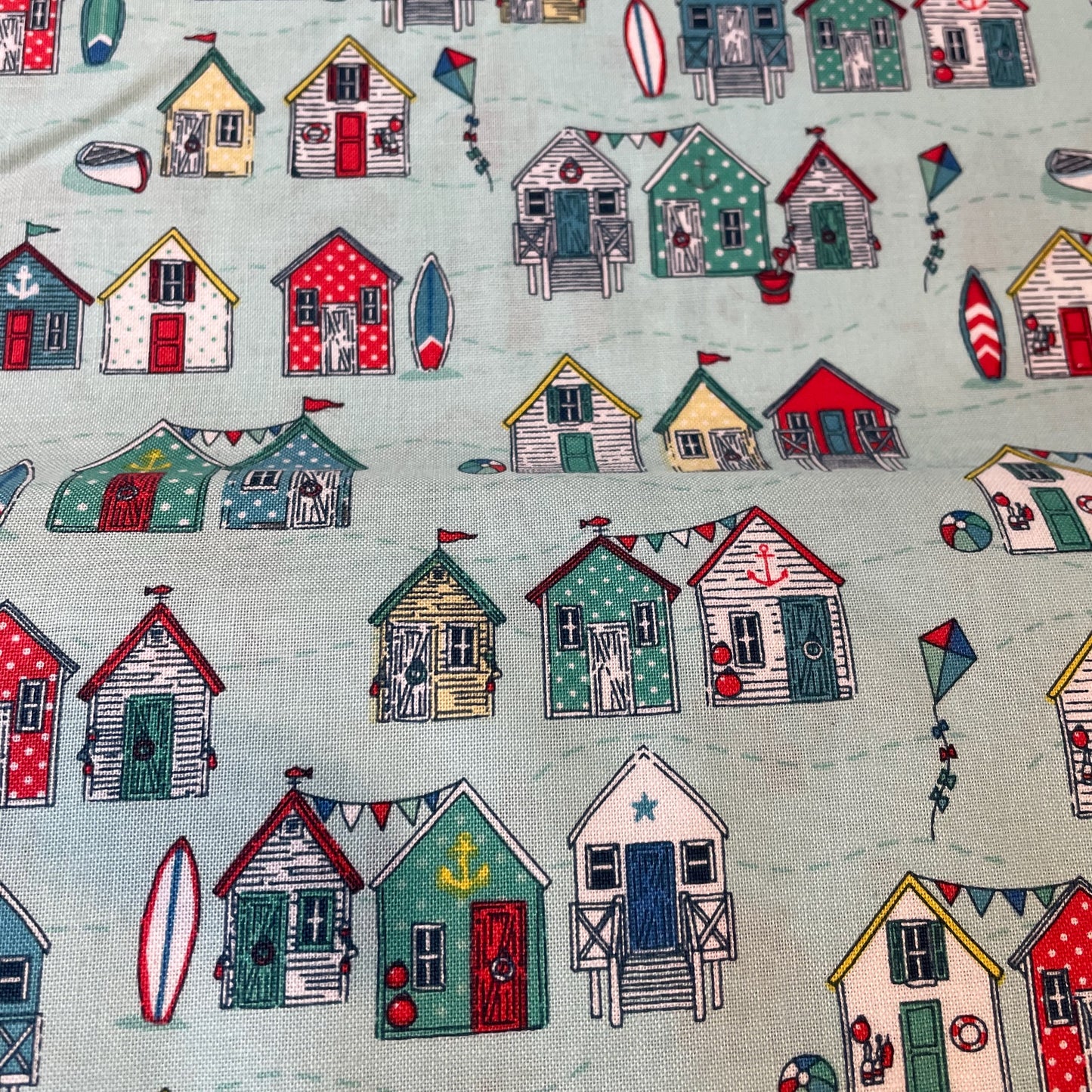 Makower Sail Away Seaside Quilting 8 Designs and 3 Panels 100% Premium Cotton Fabric
