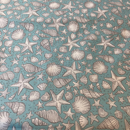 Makower Sail Away Seaside Quilting 8 Designs and 3 Panels 100% Premium Cotton Fabric