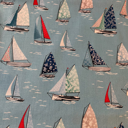 Makower Sail Away Seaside Quilting 8 Designs and 3 Panels 100% Premium Cotton Fabric