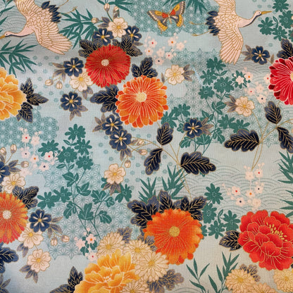 Makower Michiko 14 Designs Metallics and 1 Panel 100% Premium Cotton Fabric