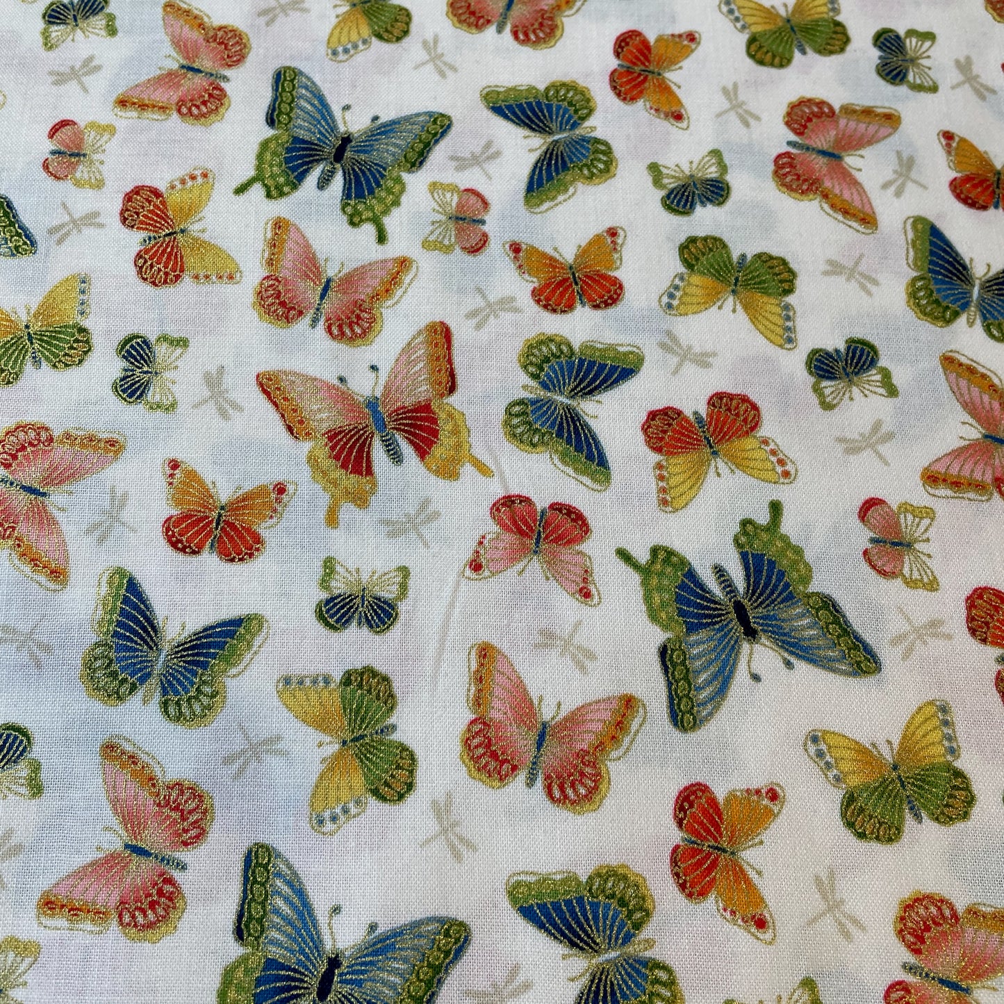 Makower Michiko 14 Designs Metallics and 1 Panel 100% Premium Cotton Fabric