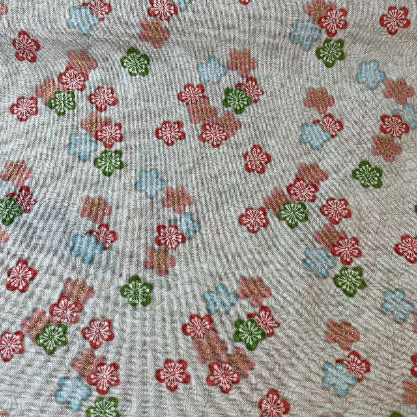 Makower Michiko 14 Designs Metallics and 1 Panel 100% Premium Cotton Fabric
