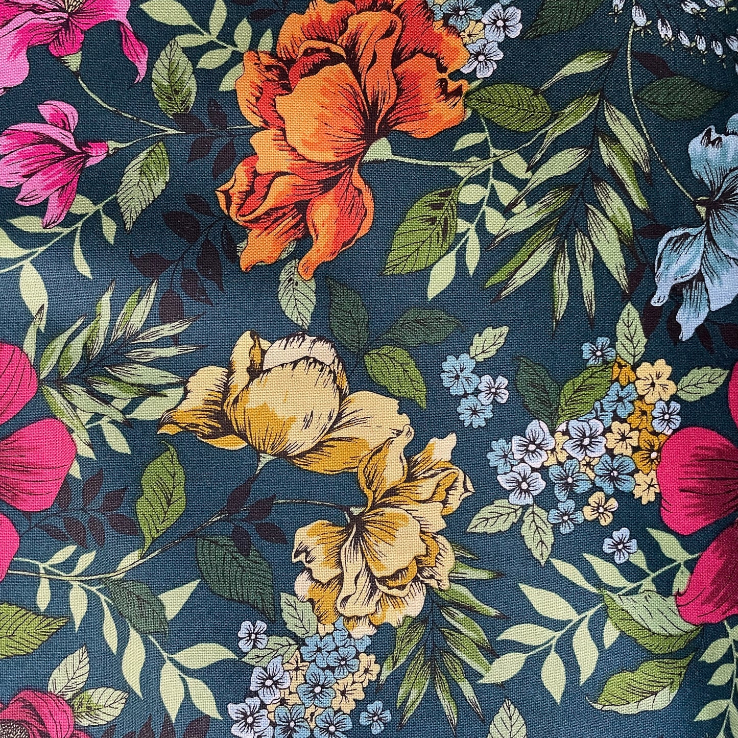 Makower Jewel Tones 10 Designs and 1 Panel 100% Premium Cotton Fabric