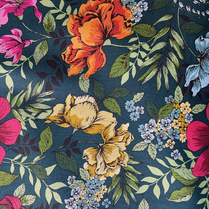 Makower Jewel Tones 10 Designs and 1 Panel 100% Premium Cotton Fabric