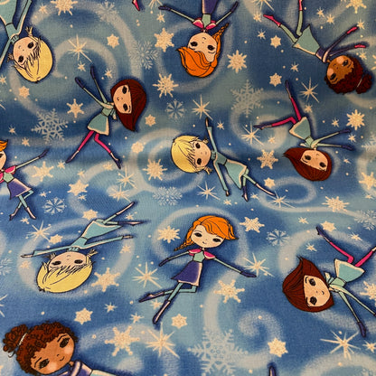 Novelty Princess Unicorn Ballet Dancer Mermaid Frozen Fairy Fairytale 100% Premium Cotton Fabric
