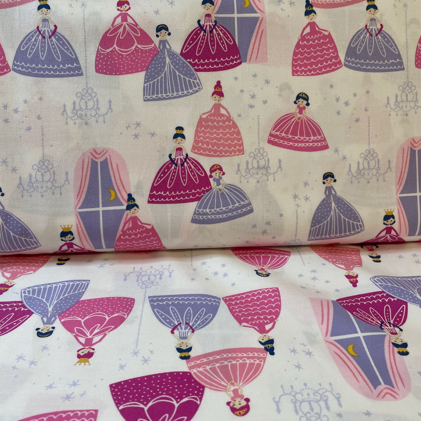 Novelty Princess Unicorn Ballet Dancer Mermaid Frozen Fairy Fairytale 100% Premium Cotton Fabric