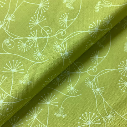 Moda Flow Zen Chic Green Floral 100% Premium Cotton Fabric 1592-18