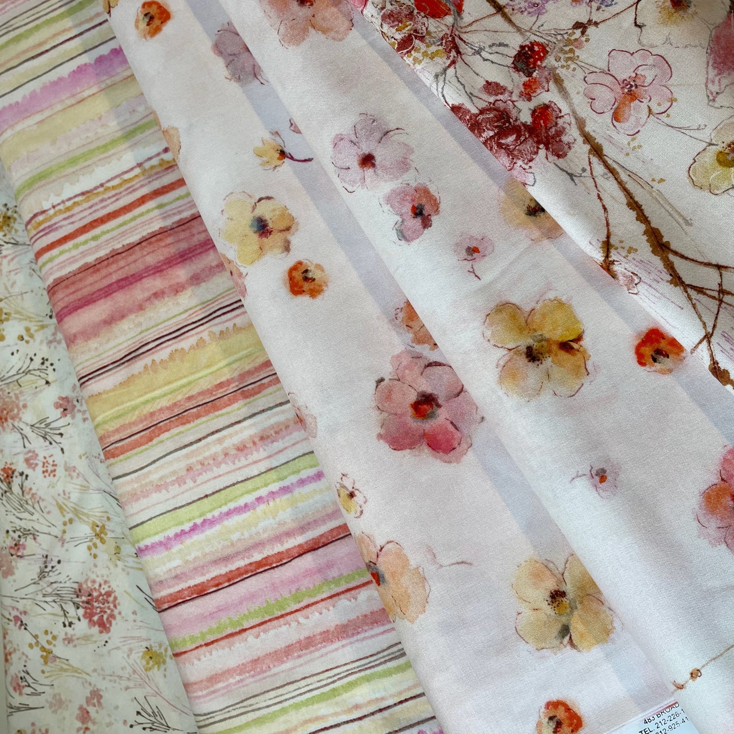 Timeless Treasures Floral Study 3 Designs and Panel Craft Patchwork Quilting 100% Premium Cotton Fabric