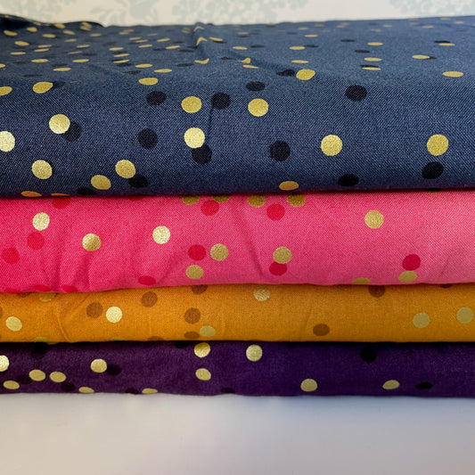 Moda Ombre Confetti Metallic Fabric 4 Colours Quilting Patchwork Craft 100% Premium Cotton Fabric