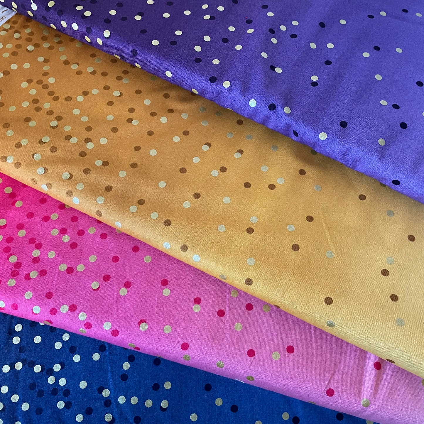 Moda Ombre Confetti Metallic Fabric 4 Colours Quilting Patchwork Craft 100% Premium Cotton Fabric