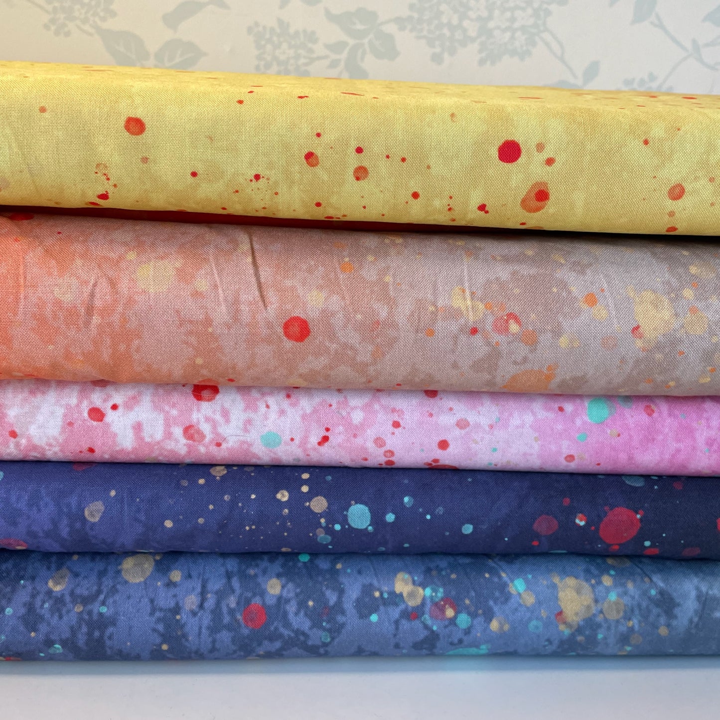 Moda Lipstick Cowgirl Ombre Gradient Splatter 5 Colours Quilting Patchwork Craft 100% Premium Cotton Fabric