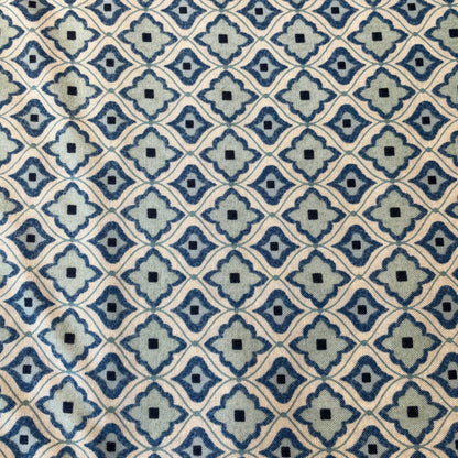 Moda Basic Grey Biscuits for Gravy Floral Blue Tiles Quilting Craft Patchwork 100% Premium Cotton Fabric