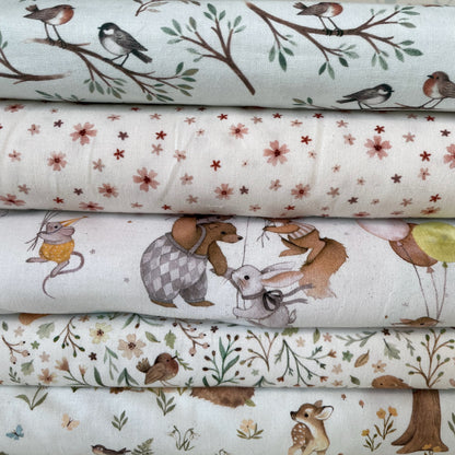 Dear Stella Little Fawn and Friends Celebration 5 Designs Patchwork Craft Quilting 100% Premium Cotton Fabric