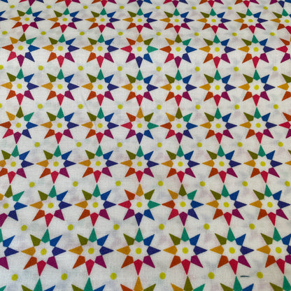 Andover Makower Art Theory Rainbow Star Alison Glass 2 Colours Quilting Patchwork Craft 100% Premium Cotton Fabric
