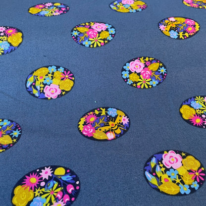 Andover Makower Ellipse Floral Dot Alison Glass 3 Colours Quilting Patchwork Craft 100% Premium Cotton Fabric